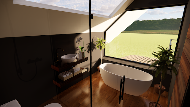 Cabaña Contemporánea en Oaxaca | Render 3D de Casa de Campo