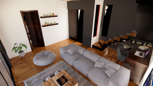Cabaña Contemporánea en Oaxaca | Render 3D de Casa de Campo